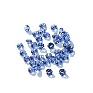 Sofort Lieferbar Natürliche Blaue Saphirsteine Brillantschliff 1mm-3mm Kleine Größe für Schmuckherstellung Armband Farbspiel/Feuer - Product Image 2