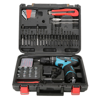 Ensemble de perceuse sans fil 12V Li-Ion 1300mAh de 86 pièces, perceuse électrique rechargeable, ensemble d'outils, OEM personnalisable, qualité industrielle/bricolage