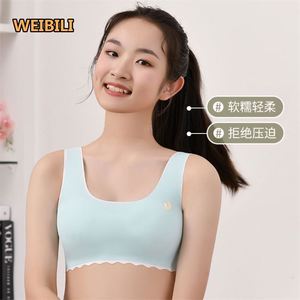 Sous-vêtement pour fille sans fil à haute élasticité <span class=keywords><strong>Gilet</strong></span> de puberté respirant et confortable Coussin de poitrine détachable pour femme - Product Image 4