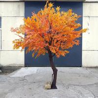 Maßgefertigter 3m Hoher Kanadischer Künstlicher Ahornbaum für Hochzeitsdekoration Simuliertes Design aus Umweltfreundlichem Fiberglas für Innenräume