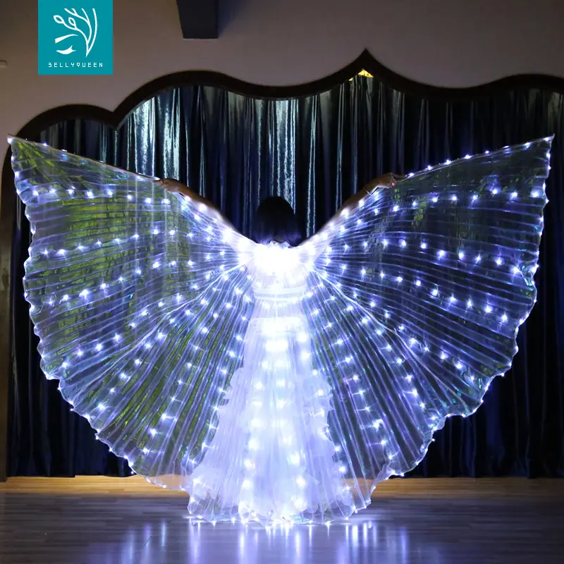 Upgrade Super Bright Lights 360-Degrees Led Belly Dance Isis Wings LED Isis Wings Belly Dance Isis Wings Costume Cloak