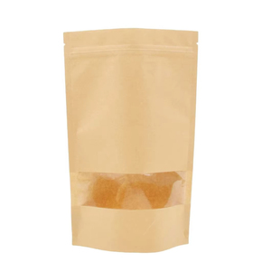 Sachet Doypack en Papier Kraft Écologique avec Fenêtre, Personnalisable avec Logo, 200g 250g, pour Café, Noix et Aliments pour Animaux - Product Image 6
