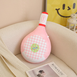 Unisex racchetta da Tennis giocattolo peluche morbido cuscino di simulazione bambola per ragazzi ragazze divertente regalo creativo PP materiale di riempimento ispirato squalo - Product Image 3