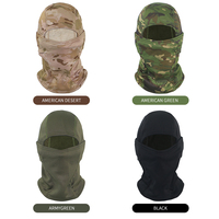 Masker Balaclava Kamuflase Termal Polar Fleece Hangat Musim Dingin, Pelindung UV Tahan Air untuk Olahraga Ski dan Memancing