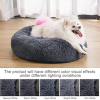 Neues Design Donut-Hundebett Luxuriöses Extra Großes Abnehmbares Waschbares Bezug-Matratzen-Set Großes Rundes Hundesofa