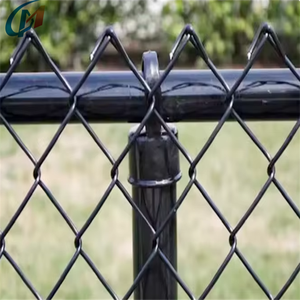 Clôture en métal pour jardin extérieur, clôture commerciale et résidentielle, panneaux de clôture en grillage métallique noir recouvert de PVC avec <span class=keywords><strong>portail</strong></span> - Product Image 6