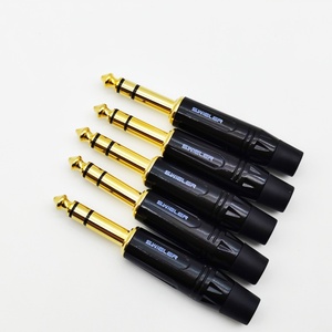 Connecteur de câble audio pour haut-parleur de mixeur de haute qualité, connecteur mâle TRS 6,35 mm, prise jack OFC pour mixeur de guitare, prise stéréo <span class=keywords><strong>1</strong></span>/4 <span class=keywords><strong>pouce</strong></span> - Product Image 3