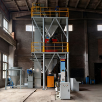 Centrale de malaxage de mortier sec Corey pour enduit mural, sable et ciment, 10-15T/H, machine automatique de dosage, mélange et conditionnement, haute précision, faible coût
