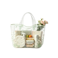 Sac fourre-tout en plastique imperméable avec logo personnalisé, sac fourre-tout promotionnel réutilisable pour les courses