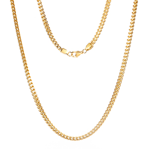Collares de hombre de alta calidad a la moda impermeable 18K chapado en oro de acero inoxidable estilo Hip Hop joyería étnica para regalos - Product Image 1