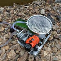 Équipement portable automatique de prospection aurifère, mini moteur à essence 2 CV, séparateur d'or haute performance 2-3 tonnes/jour, machine de lavage et séparateur minier