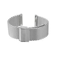 Bracelet de montre milanais à double connecteur solide de sécurité Bracelets de montre en acier inoxydable fabriqués par CNC de 22mm pour montres intelligentes et traditionnelles