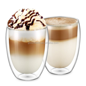 OEM soffiato a mano doppia parete <span class=keywords><strong>tazza</strong></span> di vetro <span class=keywords><strong>tazza</strong></span> di caffè e tazze di vetro termico tazze da caffè viaggio <span class=keywords><strong>tazza</strong></span> di amici regalo - Product Image 1