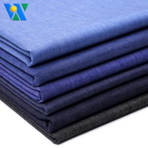 100% Cotton 4.1oz Denim <strong>Fabric</strong> Factory Price 32S Twill Woven Denim <strong>Fabric</strong> for Garment Shirt Plain Style Yarn Dyed Cotton Denim - Product Image 3