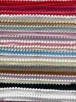 Ruban de dentelle à pompons en gros pour vêtements et chaussures - Artisanat écologique fait main avec mini-franges de perles