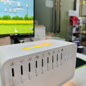 Simulation Flame Night <strong>Light</strong> White Noise Sound Machine with 8 Ambient Sounds,Aroma <strong>Humidifier</strong> for Sleep,Meditation,Study,Yoga - Product Image 6