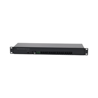 Convertisseur de média à fibre optique monomode 16 canaux, multiplexeur PCM, convertisseur audio-vidéo-téléphonique pour une portée de 20 km
