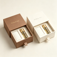 Boîte cadeau parfum coulissante en carton ondulé avec insert EVA et marquage à chaud