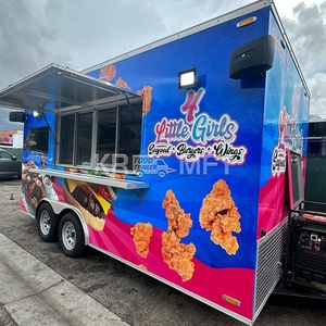 2025 OEM Trailers Fully Equipped Remorque Mobile Pizza Fast <b>Food</b> <b>Trucks</b> With Full Kitchen For <b>Sale</b> - Product Image 1