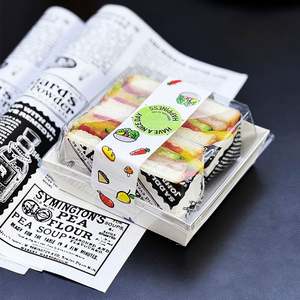 กระดาษห่ออาหารเคลือบกันน้ำ กันไขมัน สำหรับขายส่ง พิมพ์ลายตามสั่ง สำหรับบรรจุภัณฑ์เค้ก ขนมปัง แซนวิช - Product Image 4