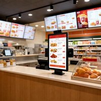 Kiosque de commande pour restaurant 21,5 pouces, écran tactile Android 14, 4+64 Go/8+128 Go RK3576, Full HD 1080p, Wi-Fi intégré et portable