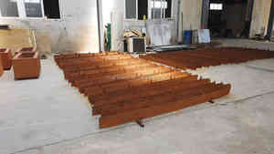 Bordo da giardino in metallo ruggine <span class=keywords><strong>nero</strong></span> bordo da giardino bordo da giardino in stile naturale Corten - Product Image 3
