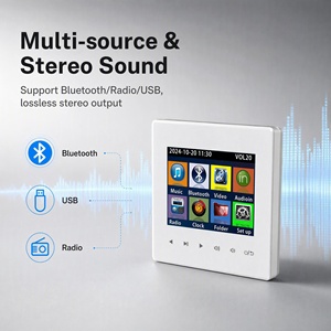 <strong>Background</strong> Music Host 86 Type in Wall Amplifier Panel Doorbell Trigger TF USB AUX Playback IR Remote - Product Image 4