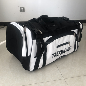 All'ingrosso bianco nero personalizzato logo Oxford <span class=keywords><strong>arti</strong></span> <span class=keywords><strong>marziali</strong></span> Taekwondo attrezzature per il trasporto della borsa della palestra - Product Image 5