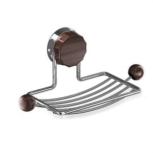 <span class=keywords><strong>Porte</strong></span>-<span class=keywords><strong>savon</strong></span> en métal avec 2 crochets, finition grain de bois, support en fil d'acier inoxydable 201, support multifonctionnel <span class=keywords><strong>vintage</strong></span> pour appartement - Product Image 1