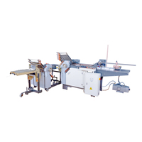 Machine à plier le papier origami à double feuille électronique SPEED, détecteur, engrenage PLC, haute efficacité, taille personnalisée pour les dépliants