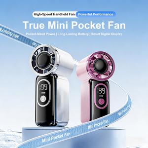 Factory Custom Logo Super <b>Mini</b> Handheld <b>USB</b> Type-C Rechargeable 20000RPM Brushless Motor Portable Cooling <b>Fan</b> Household Outdoor - Product Image 2