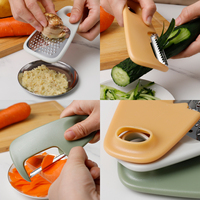 Ensemble de 3 éplucheurs à légumes multifonctionnels, râpe de cuisine, trancheuse julienne, lame en acier inoxydable, poignée antidérapante, gadgets de cuisine