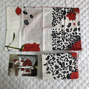 Trung Quốc Nhà máy cung cấp Rose Flowers Leopard in sợi nhỏ Vua tấm Set bộ đồ giường dùng một lần từ sẵn sàng tàu tấm ga trải giường - Product Image 3