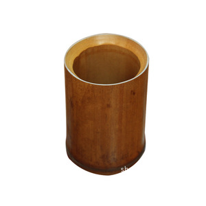 Natural carbonized old bamboo tube four-piece <b>tea</b> <b>set</b>, natural bamboo tube <b>tea</b> <b>set</b> accessories, manufacturer's low-price - Product Image 5