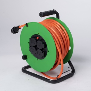 Enrouleur de câble <span class=keywords><strong>extérieur</strong></span> <span class=keywords><strong>50M</strong></span> à 4 prises, <span class=keywords><strong>étanche</strong></span> IP44, 3000W, pour usage domestique - Product Image 3
