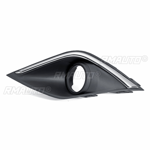 2 pièces Grille de protection de phare antibrouillard avant pour Mitsubishi Outlander 2016 2017 2018, garniture décorative de protection de feux de route - Product Image 4