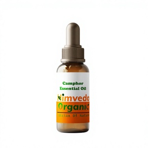Aceite Esencial de Alcanfor Puro HIMVEDA, Destilado al Vapor, Aroma Dulce Intenso Natural, Ecológico, para Aromaterapia, Masajes y Cuidado de la Piel - Product Image 1