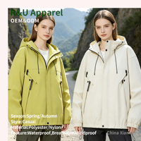 Blouson bomber imperméable coupe-vent à capuche, séchage rapide, respirant, fermeture éclair frontale, décontracté, unisexe, pour le printemps