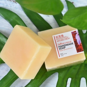 Cosméticos de belleza Cuidado DE LA PIEL Eliminar ácaros Reparación Nutrición Piel Azafrán Crocus Jabón hecho a mano - Product Image 5