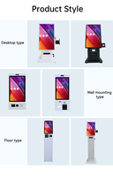 Kios Pemesanan Mandiri Layar Sentuh 21,5 Inci, Dukungan SDK Multi-OS (Windows/Android/Linux), Printer Thermal, dan Scanner untuk Restoran