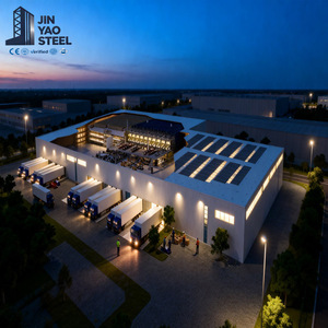 Magazzino prefabbricato personalizzato in acciaio leggero per officina industriale, fabbrica e stoccaggio logistico - Product Image 1