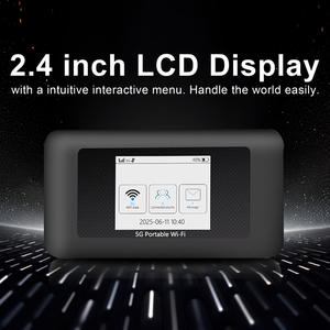 Routeur WiFi 6 double bande Karbor MF511 Pocket 5G Hotspot avec emplacement pour carte SIM, écran LCD 2,4 pouces, USB Type-C, 1750 Mbps LAN, WPS pour SOHO - Product Image 4