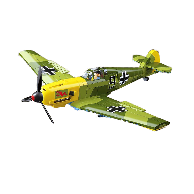 Hot Sale German World War Air Force Messerschmitt Bf-109e-4 Emil 1:32 Model Kit Educational Plastic Fighter Building Block Set