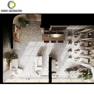 Luxury Barber Shops Interior Design Custom Spa Area Furniture Set Durable <b>Nail</b> Beauty Shop Showcase with Image Wall Decoration - Product Image 6