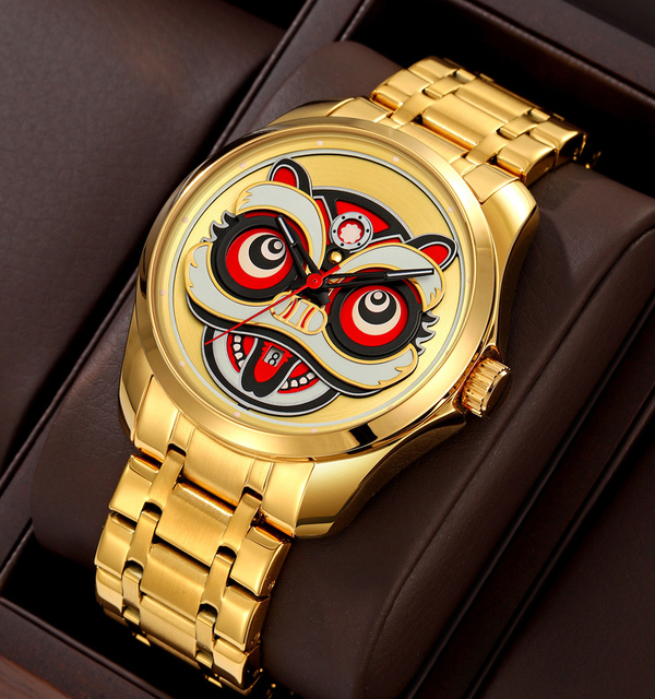 SKMEI 9386 New Arrivals Men's Luminous Waterproof Clock Men's Gift Stainless Steel Watch Anamals Monster Dial Quartz Watch