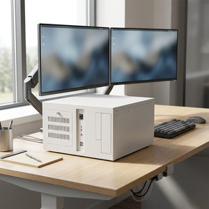 HBAEIPC 3U PC industriel mural - Ordinateur de bureau serveur avec processeur Intel Core de 10e/11e/12e génération, 4-32 Go de RAM, 128-512 Go de stockage - Product Image 1