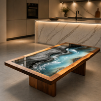 Table basse triangulaire moderne en frêne et verre avec structure en bois massif et design personnalisé pour salon TT-1419A