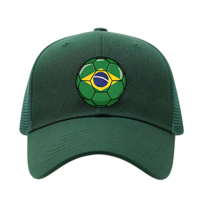 定制2026年全球足球比赛棒球帽国旗足球主题刺绣卡车司机帽足球迷促销礼品 - Product Image 2