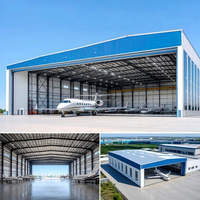 Edificio Prefabricado de Estructura de Acero, Panel Sándwich EPS, Color y Tamaño Personalizados para Hangar Industrial/Comercial o Taller