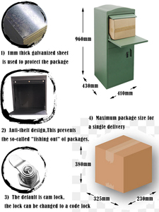 Smart Metal <strong>Outdoor</strong> Logistic <strong>Parcel</strong> Locker Post Application Mailbox and <strong>Parcel</strong> Drop <strong>Box</strong> - Product Image 3